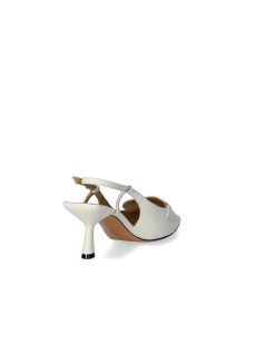 Guardiani Slingback Tacco Medio Accessorio Bianco