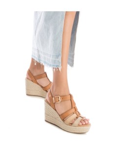 Carmela Sandalo Zeppa Corda Romana Pelle Multi Cammello