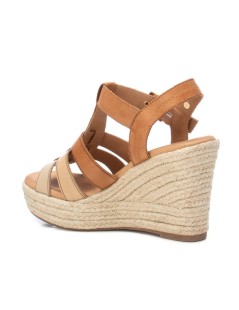 Carmela Sandalo Zeppa Corda Romana Pelle Multi Cammello