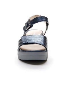 Stonefly Sandalo Zeppa Fascia Velcro Braccialetto Velcro Blu