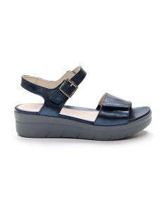 Stonefly Sandalo Zeppa Fascia Velcro Braccialetto Velcro Blu