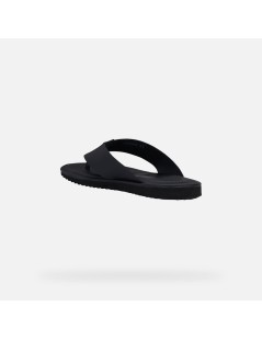 Geox ERICE Ciabatta Infradito Zeppa Bassa Nero