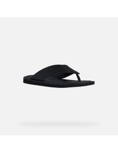 Geox ERICE Ciabatta Infradito Zeppa Bassa Nero