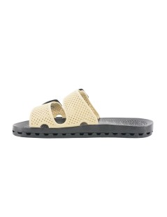 Sensi Ciabattina Uomo Gomma Doppia Fascia Fibbia Beige