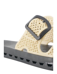 Sensi Ciabattina Uomo Gomma Doppia Fascia Fibbia Beige
