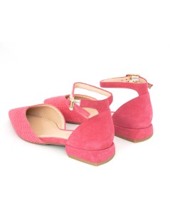 Lorenzo Mari Decollette Giglio Punta Braccialetto Rafia Fucsia