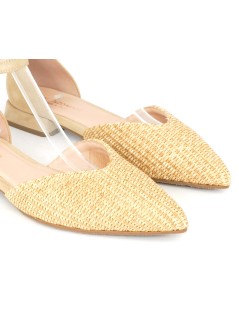 Lorenzo Mari Decollette Giglio Punta Braccialetto Rafia Sabbia