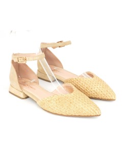 Lorenzo Mari Decollette Giglio Punta Braccialetto Rafia Sabbia