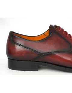 Wexford Stringata Derby Puntale Fondo Cuoio Rosso Ciliegia