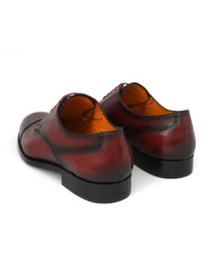 Wexford Stringata Derby Puntale Fondo Cuoio Rosso Ciliegia