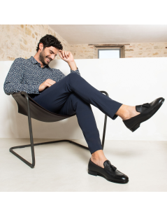 Nero Giardini Mocassino Pantofolina Nappine Nappa Nero