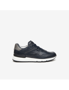Nero Giardini Sneakers Balance Fondo Medio Nappa Blu