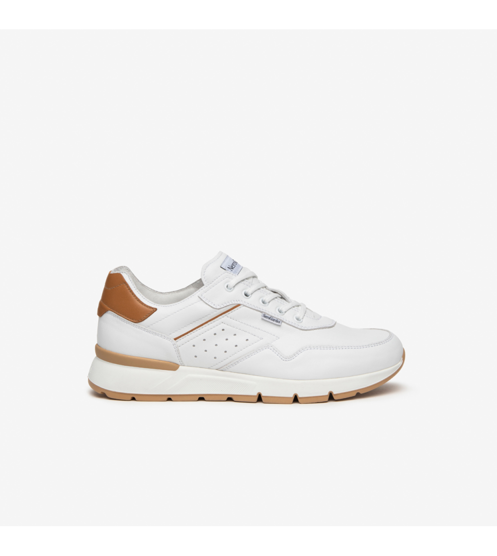 Nero Giardini Sneakers Balance Fondo Medio Nappa Bianco