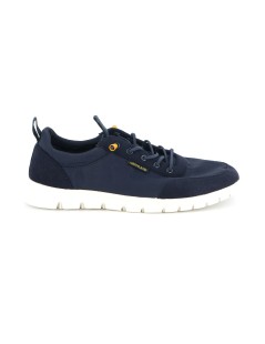 Grunland Sneakers Uomo in Tessuto Leggero Laccio Elastic Navy