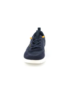 Grunland Sneakers Uomo in Tessuto Leggero Laccio Elastic Navy