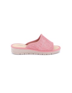 Grunland Ciabatta Plantare Pelle Monofascia Tessuto Cipria