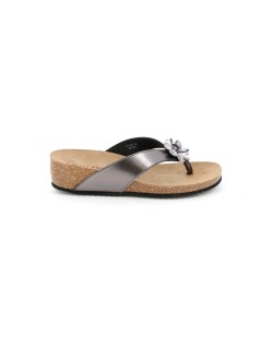 Grunland Ciabatta Infradito Bio Accessorio Crystal Antracite