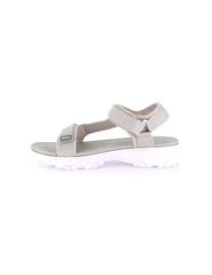 Grunland Sandalo Donna Sport 3 Velcro Gomma Tessuto Grigio