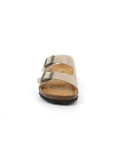 Grunland Ciabatta Uomo Arizona Birk 2 Fibbie Nabuk Beige
