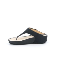 Grunland Ciabatta Infradito Fit Velcro Regolabile Nero