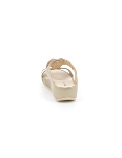 Grunland Ciabatta Fit 2 Fasce Gioiello Strass Platino