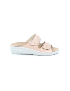 Grunland Ciabatta Plantare 2 Fasce Velcro Naplak Cipria