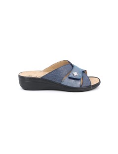 Grunland Ciabatta Plantare Estraibile Monofascia Velcro Blu
