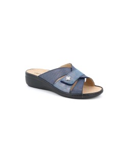 Grunland Ciabatta Plantare Estraibile Monofascia Velcro Blu
