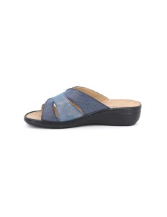 Grunland Ciabatta Plantare Estraibile Monofascia Velcro Blu