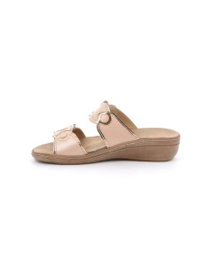 Grunland Ciabatta Comfort Plantare Estraibile 2 Velcro Cipria