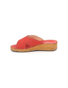 Grunland Ciabatta Comfort Monofascia Velcro Rosso