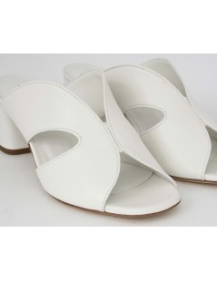 Lazzari Felici Sandalo Mule Ciabattina Fascia Farfalla Bianco