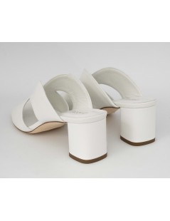 Lazzari Felici Sandalo Mule Ciabattina Fascia Farfalla Bianco