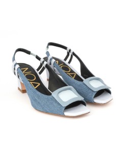 Noa Sandalo Tessuto Accessorio Braccialetto Elastico Jeans