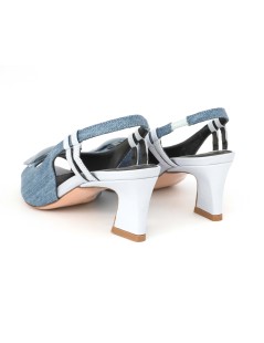 Noa Sandalo Tessuto Accessorio Braccialetto Elastico Jeans