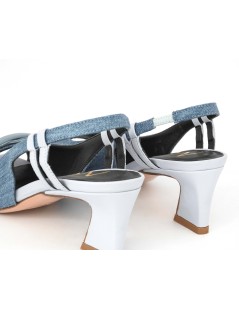 Noa Sandalo Tessuto Accessorio Braccialetto Elastico Jeans