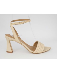 Paola Ferri Sandalo Tacco Alto Goccia Braccialetto Nude