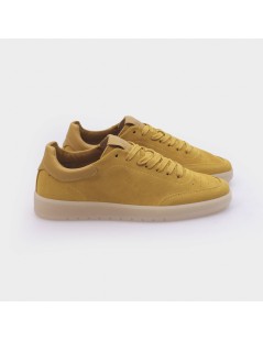Kebo Sneakers Uomo Fondo Cassetta Camoscio Ocra