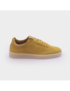 Kebo Sneakers Uomo Fondo Cassetta Camoscio Ocra