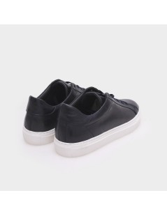 Kebo Sneakers Uomo Cassetta Fondo Bianco Nappa Blu