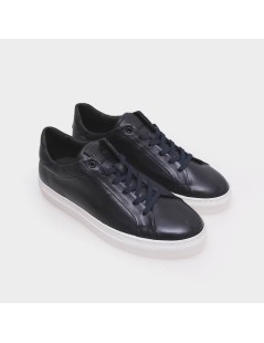 Kebo Sneakers Uomo Cassetta Fondo Bianco Nappa Blu