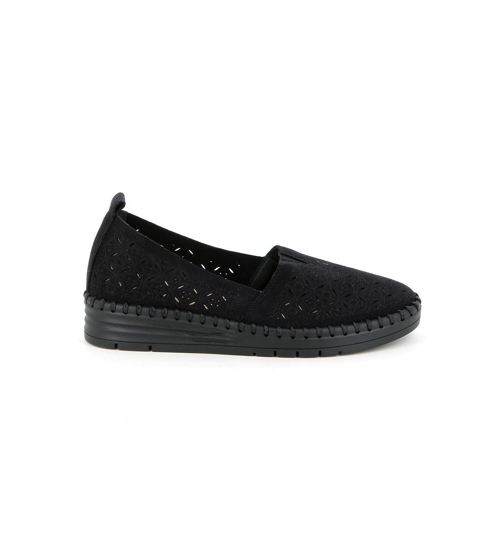 Grunland Slipon Traforato Nero