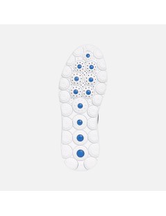 Geox SPHERICA Uomo Fondo Bianco Tessuto Blu Rosso