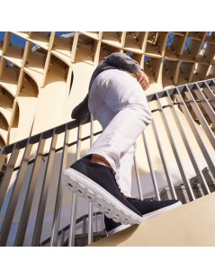 Geox SPHERICA Uomo Fondo Bianco Tessuto Navy