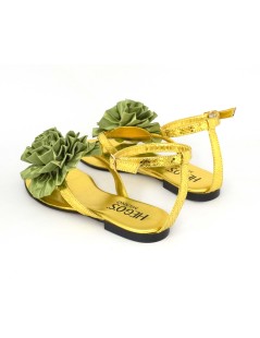 Hego's Sandalo Infradito Braccialetto Pon Pon Raso Pistacchio