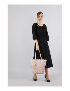 CAFèNOIR Shopper in Pizzo Sacchetto Interno Cipria