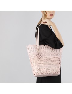 CAFèNOIR Shopper in Pizzo Sacchetto Interno Cipria