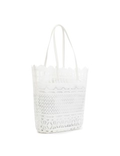 CAFèNOIR Shopper in Pizzo Sacchetto Interno Bianco