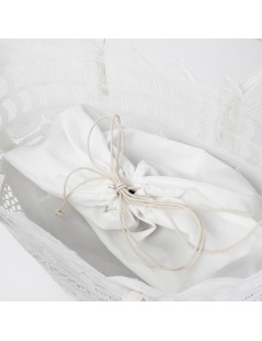 CAFèNOIR Shopper in Pizzo Sacchetto Interno Bianco