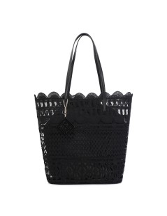 CAFèNOIR Shopper in Pizzo Sacchetto Interno Nero